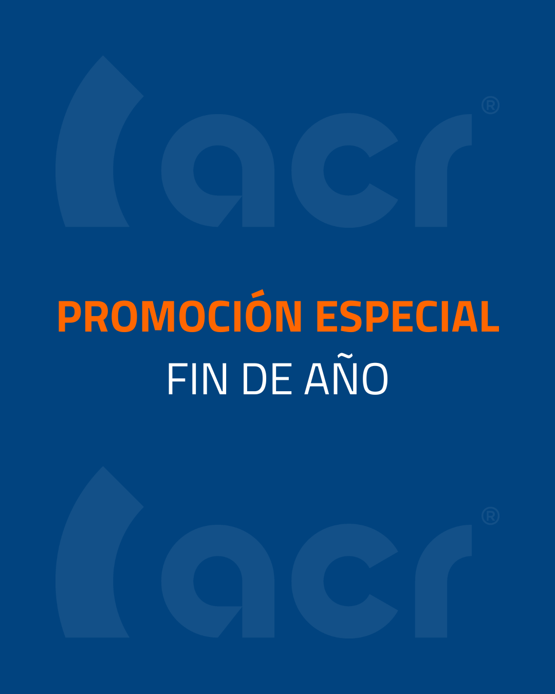 Promoción especial de final de año en ACR