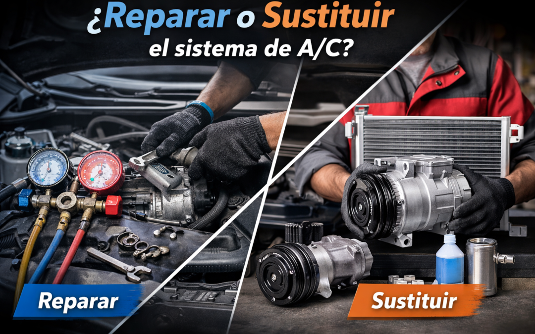 ¿Reparar o sustituir el sistema de A/C? Guía según el tipo de vehículo y uso